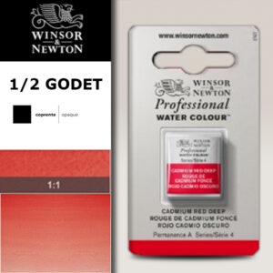 097 - Rosso di cadmio scuro 1/2 Godet Acquerello Professional Winsor e Newton