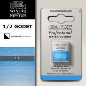 137 - Blu ceruleo 1/2 Godet Acquerello Professional Winsor e Newton