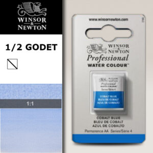 178 - Blu di cobalto 1/2 Godet Acquerello Professional Winsor e Newton