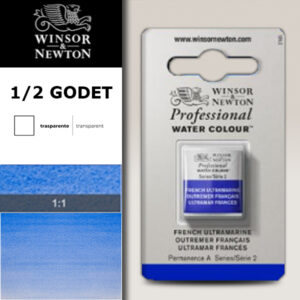 263 - Oltremare francese 1/2 Godet Acquerello Professional Winsor e Newton
