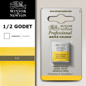 319 - Giallo indiano 1/2 Godet Acquerello Professional Winsor e Newton