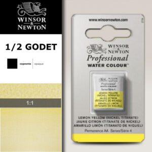 347 - Giallo limone - Nickel titanato 1/2 Godet Acquerello Professional Winsor e Newton