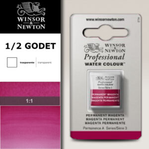 489 - Magenta permanente 1/2 Godet Acquerello Professional Winsor e Newton