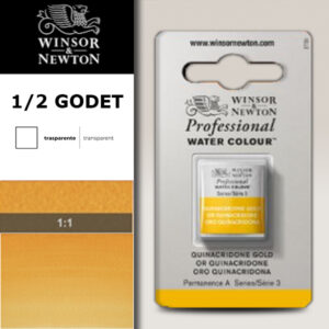 547 - Oro quinacridone 1/2 Godet Acquerello Professional Winsor e Newton