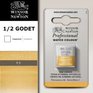 554 - Terra d'ombra naturale 1/2 Godet Acquerello Professional Winsor e Newton