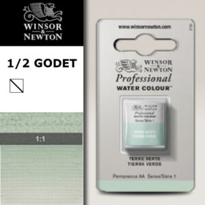 637 - Terra verde 1/2 Godet Acquerello Professional Winsor e Newton
