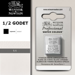 644 - Bianco di Titanio 1/2 Godet Acquerello Professional Winsor e Newton