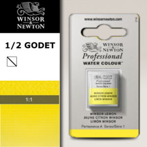 722 - Giallo limone Winsor 1/2 Godet Acquerello Professional Winsor e Newton