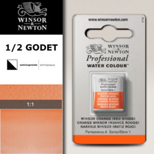 723 - Arancio Winsor - Tonalità rossa 1/2 Godet Acquerello Professional Winsor e Newton
