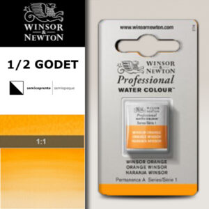724 - Arancio Winsor 1/2 Godet Acquerello Professional Winsor e Newton