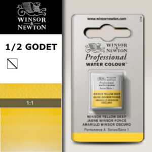731 - Giallo Winsor scuro 1/2 Godet Acquerello Professional Winsor e Newton