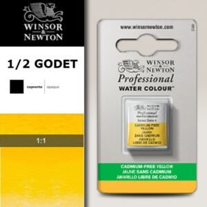 890 - Giallo privo di cadmio 1/2 Godet Acquerello Professional Winsor e Newton