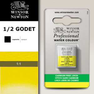 898 - Giallo limone privo di cadmio 1/2 Godet Acquerello Professional Winsor e Newton