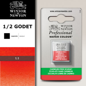 903 - Scarlatto privo di cadmio 1/2 Godet Acquerello Professional Winsor e Newton