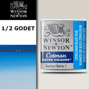 139 - Blu ceruleo imit 1/2 Godet Acquerello Cotman Winsor e Newton