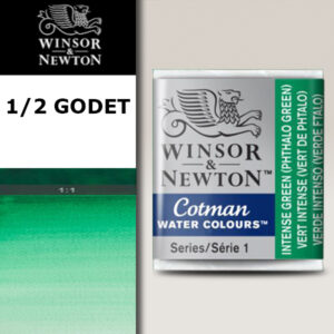 329 - Verde intenso - Verde ftalo 1/2 Godet Acquerello Cotman Winsor e Newton