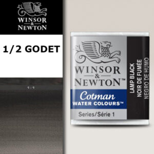 337 - Nero bugia 1/2 Godet Acquerello Cotman Winsor e Newton