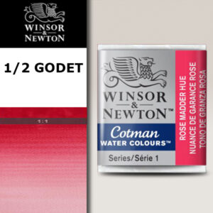 580 - Rosa di garanza imit 1/2 Godet Acquerello Cotman Winsor e Newton