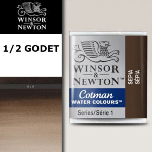 609 - Seppia 1/2 Godet Acquerello Cotman Winsor e Newton