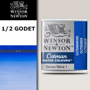 660 - Oltremare 1/2 Godet Acquerello Cotman Winsor e Newton
