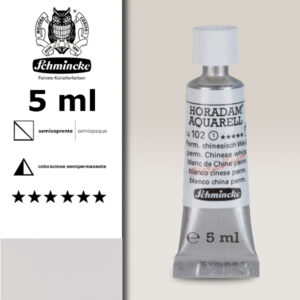 102 - bianco cinese permanente Acquerello 5 ML Horadam Schmincke