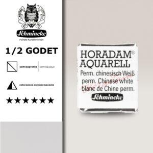 102 - bianco cinese permanente Acquerello 1/2 Godet Horadam Schmincke