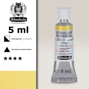 205 - giallo rutilo Acquerello 5 ML Horadam Schmincke