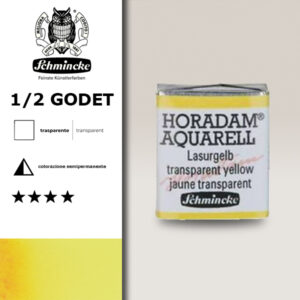 209 - giallo trasparente Acquerello 1/2 Godet Horadam Schmincke