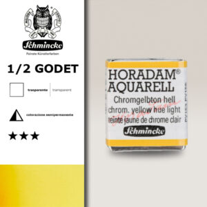 212 - tinta giallo di cromo chiaro Acquerello 1/2 Godet Horadam Schmincke