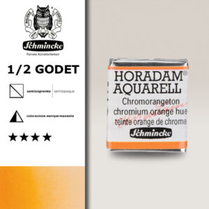 214 - tinta arancio di cromo Acquerello 1/2 Godet Horadam Schmincke