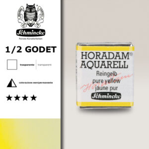 216 - giallo puro Acquerello 1/2 Godet Horadam Schmincke