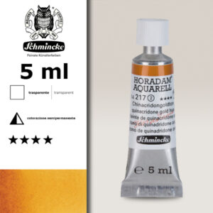 217 - tono di quinacridone oro Acquerello 5 ML Horadam Schmincke