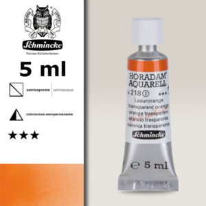218 - arancio trasparente Acquerello 5 ML Horadam Schmincke