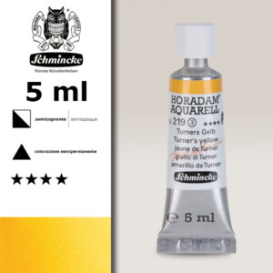 219 - giallo di Turner Acquerello 5 ML Horadam Schmincke