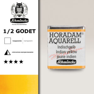 220 - giallo indiano Acquerello 1/2 Godet Horadam Schmincke
