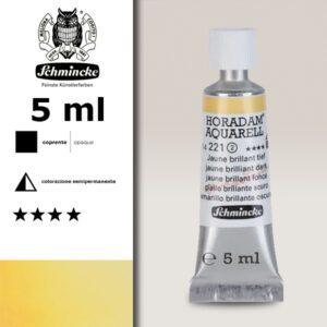 221 - giallo brillante scuro Acquerello 5 ML Horadam Schmincke