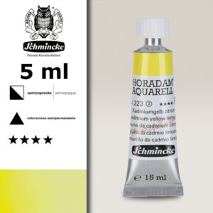 223 - giallo di cadmio limone Acquerello 5 ML Horadam Schmincke
