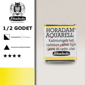 224 - giallo di cadmio chiaro Acquerello 1/2 Godet Horadam Schmincke