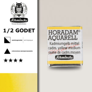 225 - giallo di cadmio medio Acquerello 1/2 Godet Horadam Schmincke