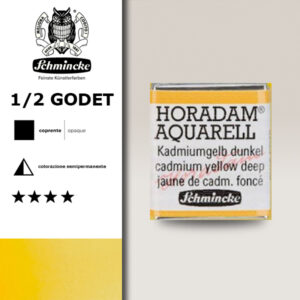 226 - giallo di cadmio scuro Acquerello 1/2 Godet Horadam Schmincke
