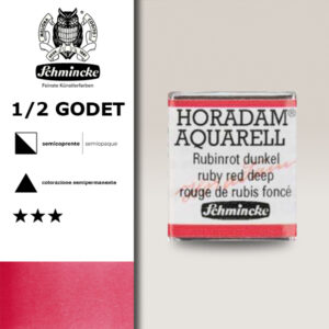 346 - rosso rubino scuro Acquerello 1/2 Godet Horadam Schmincke