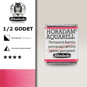 353 - carminio permanente Acquerello 1/2 Godet Horadam Schmincke