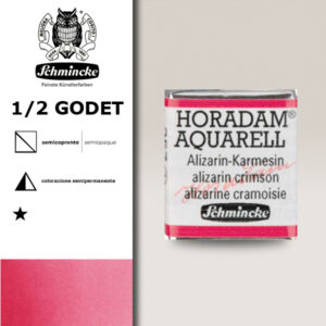357 - rosso cremisi di alizarina Acquerello 1/2 Godet Horadam Schmincke