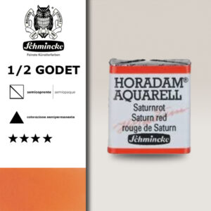 359 - rosso Saturno Acquerello 1/2 Godet Horadam Schmincke