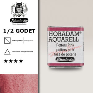 370 - rosa di Potters Acquerello 1/2 Godet Horadam Schmincke