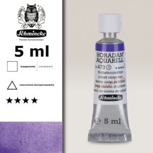 473 - tinta violetto di cobalto Acquerello 5 ML Horadam Schmincke