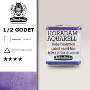 473 - tinta violetto di cobalto Acquerello 1/2 Godet Horadam Schmincke