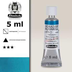 475 - turchese elio Acquerello 5 ML Horadam Schmincke
