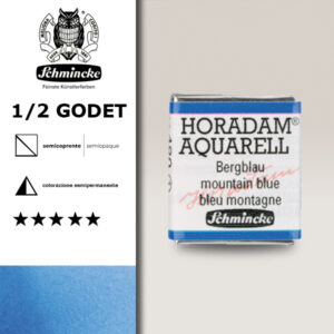 480 - blu di montagna Acquerello 1/2 Godet Horadam Schmincke