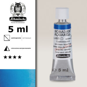 481 - tinta blu ceruleo Acquerello 5 ML Horadam Schmincke